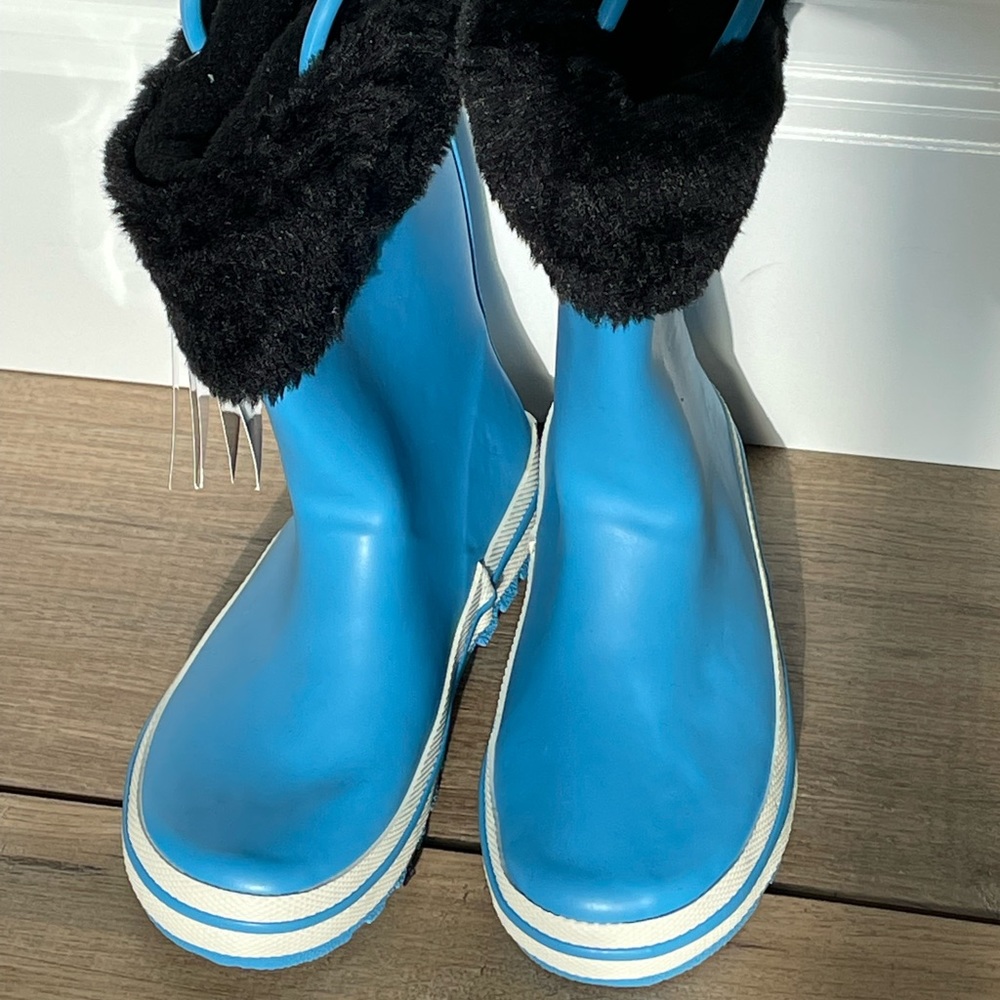 New Blue Nova Kids Rain Boots Size 10T
